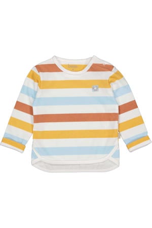 gestreepte longsleeve oker