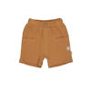 BESS regular waist casual short bruin met textuur