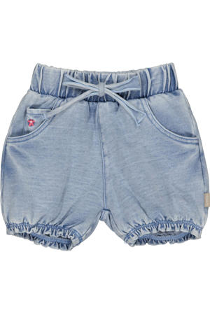 denim regular waist short blauw