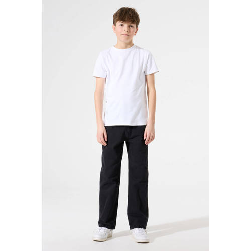 Garcia Ilyano Straight straight leg jeans black denim Zwart Effen - maat 140 afbeelding
