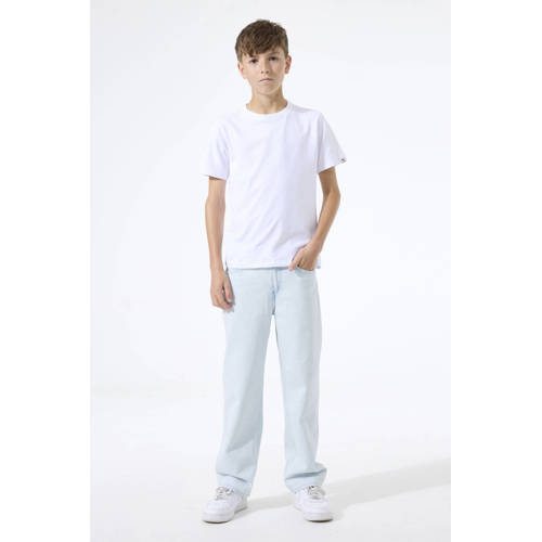 Garcia straight leg jeans light blue denim Blauw Effen - maat 128 afbeelding