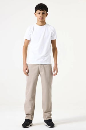 straight leg jeans beige