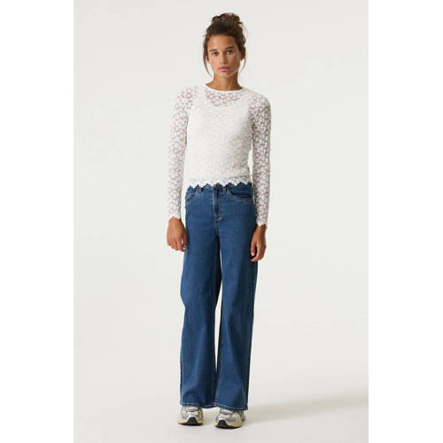 Garcia Annemay Wide high waist wide leg jeans dark blue denim Blauw Meisjes Katoen - maat 146 afbeelding