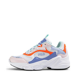 Collene CB sneakers koraalrood/lichtblauw
