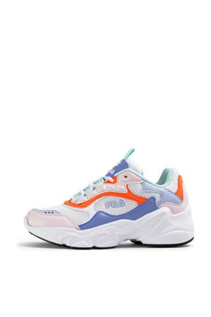 Collene CB sneakers koraalrood/lichtblauw