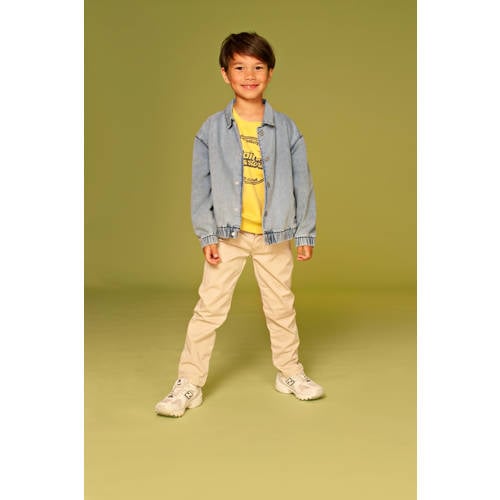 Stains&Stories denim spijkerjas grey denim Grijs Effen - maat 140 afbeelding