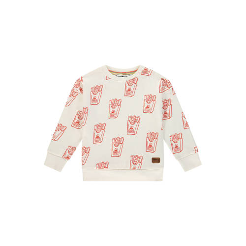 Stains&Stories sweater ecru All over print - maat 134 afbeelding