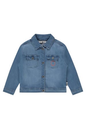 spijkerjas met backprint medium blue denim