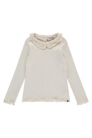 longsleeve ecru crochet