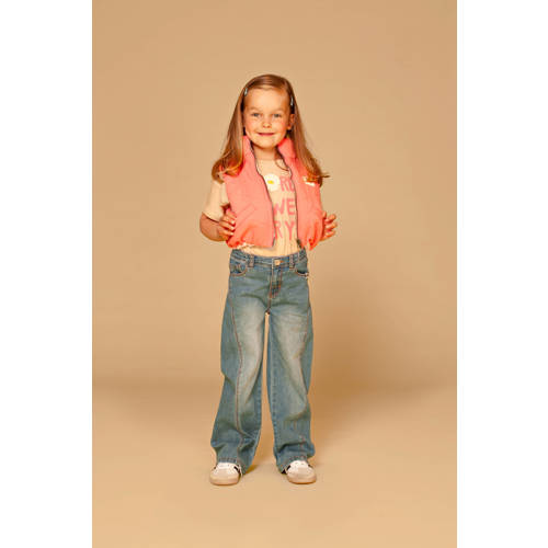 Stains&Stories gebloemde T-shirt beige Meisjes Katoen Ronde hals Bloemen - maat 134 afbeelding