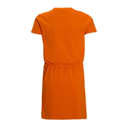 Anytime T-shirt jurk oranje Meisjes Katoen Ronde hals Effen - maat 158-164 afbeelding