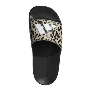 Adilette Shower badslippers met panterprint