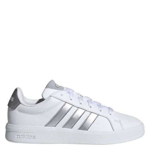 adidas Sportswear Grand Court 3.0 sneakers wit/zilvergrijs Jongens/Meisjes Imitatieleer - maat 36 2/3 afbeelding