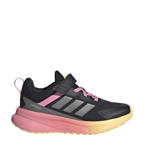 adidas Sportswear sneakers zwart/grijs/roze Jongens/Meisjes Mesh Meerkleurig - maat 34 afbeelding