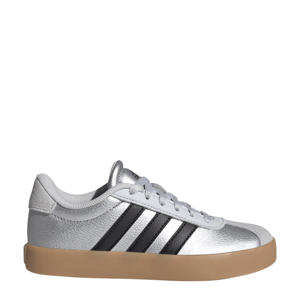 VL Court 3.0 suede sneakers zilvergrijs/zwart