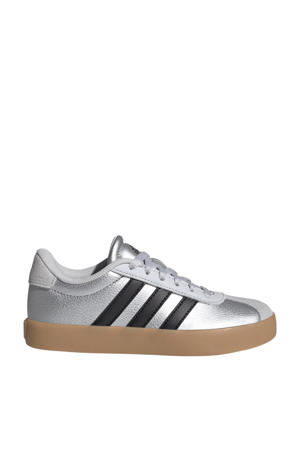 VL Court 3.0 suede sneakers zilvergrijs/zwart