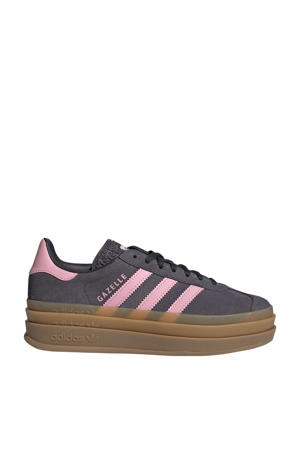 Gazelle Bold sneakers donkerbruin/roze