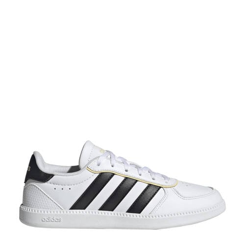 adidas Sportswear Breaknet imitatieleren leren sneakers Sleek wit/zwart Jongens/Meisjes Imitatieleer - maat 38 2/3 afbeelding
