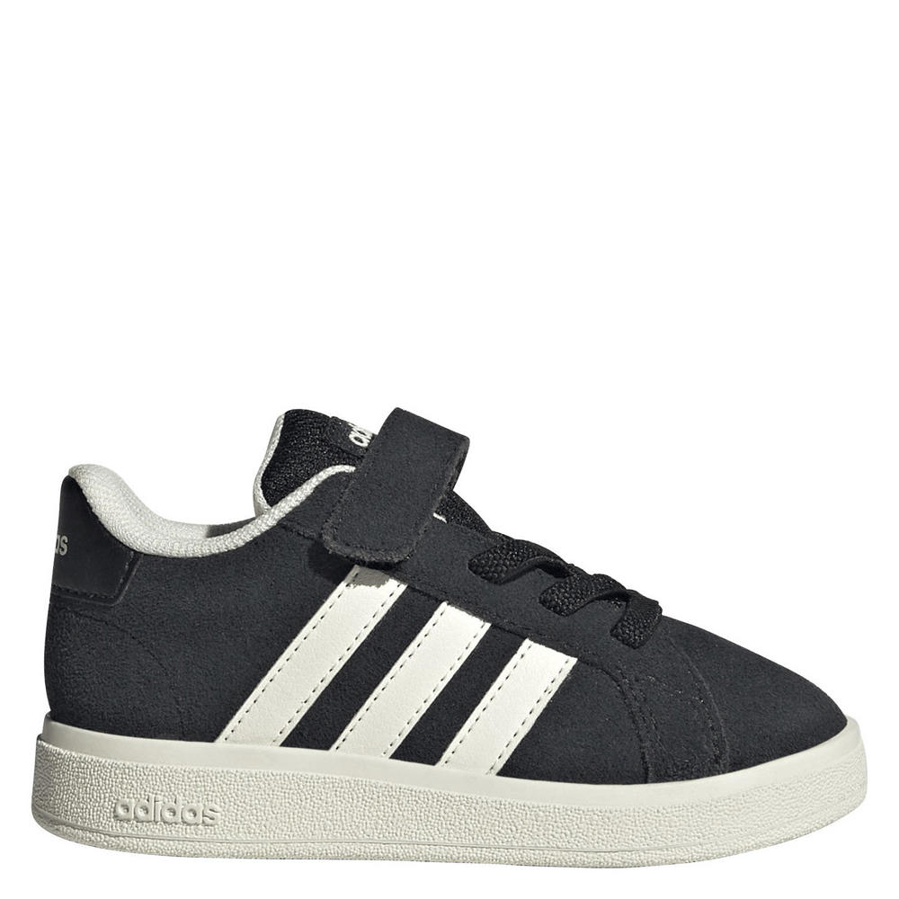 Zwart en ecru jongens en meisjes adidas Sportswear Grand Court 00's sneakers van imitatieleer/voering: mesh/voetbed: eva met veters