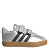 adidas Sportswear VL Court 3.0 suede sneakers zilvergrijs/rood