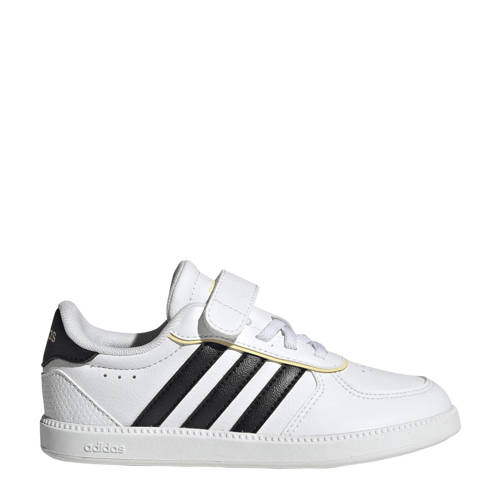 adidas Sportswear Breaknet imitatieleren leren sneakers Sleek wit/zwart Jongens/Meisjes Imitatieleer - maat 28 afbeelding