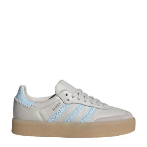 Sambae sneakers grijsbruin/lichtblauw
