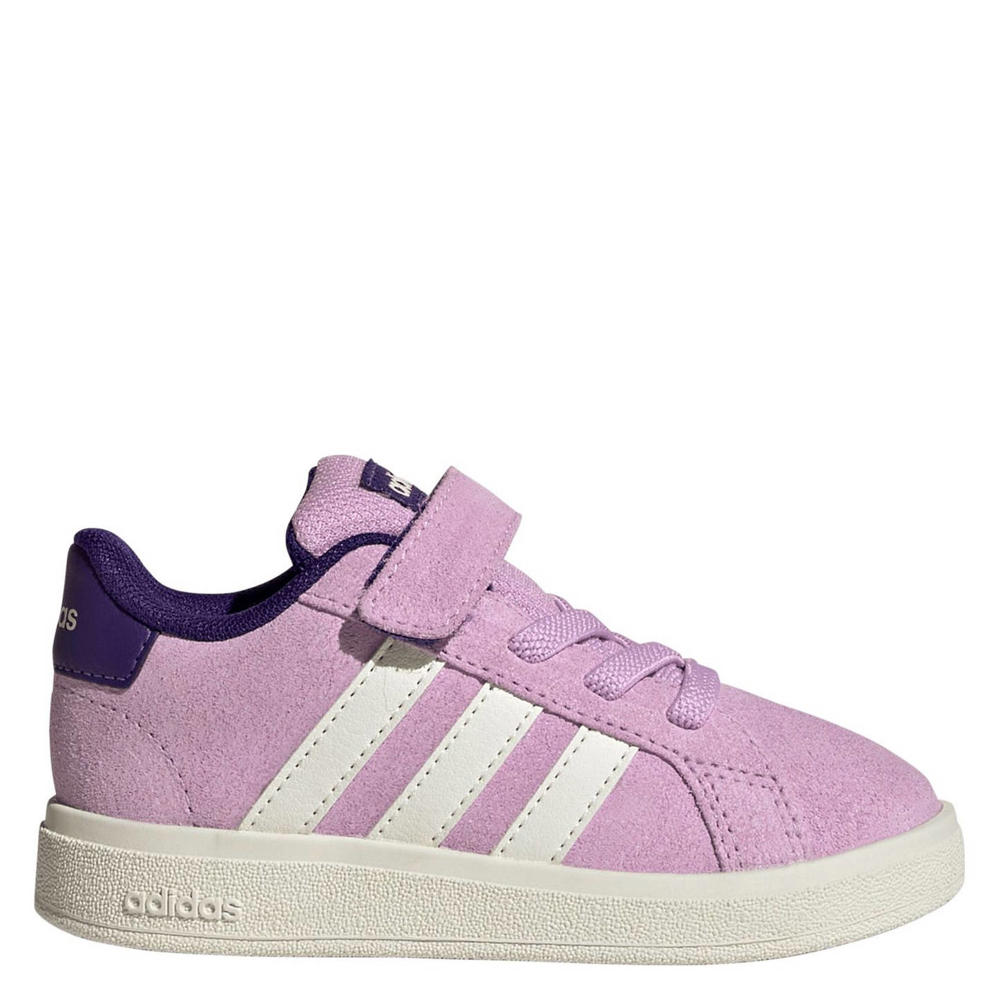 Roze, paars en witte jongens en meisjes adidas Sportswear Grand Court 00's sneakers van imitatieleer/voering: mesh/voetbed: eva met veters