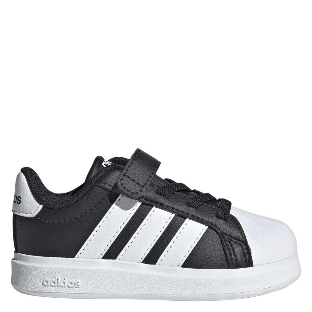 Zwart en witte jongens en meisjes adidas Sportswear Streettalk sneakers van imitatieleer/voering: mesh/voetbed: eva met elastische veter- met klittenbandsluiting