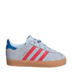 Gazelle sneakers lichtblauw/rood