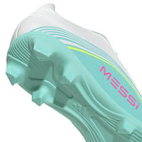 thumbnail: adidas Performance F50 Messi Club FG/MG junior voetbalschoenen wit/roze/lichtgroen