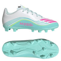 thumbnail: adidas Performance F50 Messi Club FG/MG junior voetbalschoenen wit/roze/lichtgroen