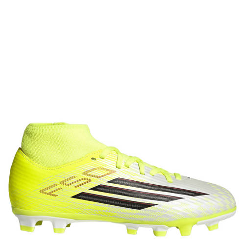 adidas Performance F50 Club Mid FG/MG junior voetbalschoenen geel/zwart Jongens/Meisjes Imitatieleer - maat 34 afbeelding