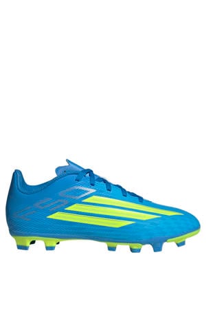 Junior voetbalschoenen blauw/geel