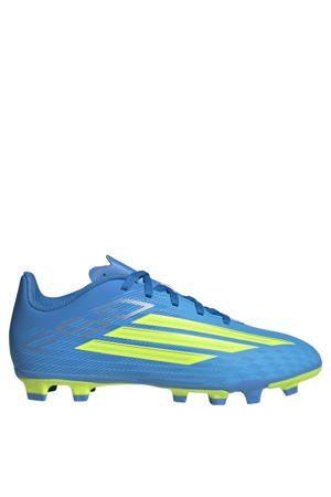Junior voetbalschoenen blauw/geel