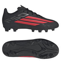 thumbnail: adidas Performance F50 Club FG/MG Junior voetbalschoenen zwart/rood