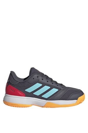 Ligra 8 zaalsportschoenen grijs/aqua/rood