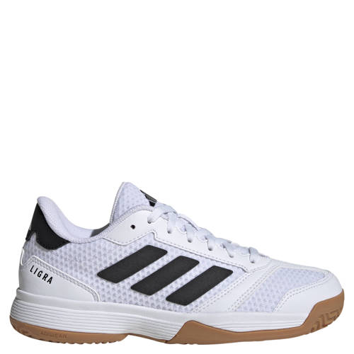 adidas Performance Ligra 8 zaalsprotschoenen wit/zwart Jongens/Meisjes Mesh - maat 33 1/2 afbeelding