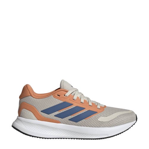 adidas Sportswear Runfalcon sneakers zand/blauw/oranje Beige Jongens/Meisjes Mesh - maat 38 2/3 afbeelding