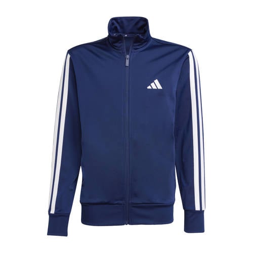 adidas Sportswear trainingspak donkerblauw Jongens/Meisjes Polyester Opstaande kraag