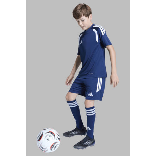 adidas Performance junior voetbalshirt Tiro26 donkerblauw Sport t-shirt Jongens/Meisjes Polyester Ronde hals - maat 116 afbeelding