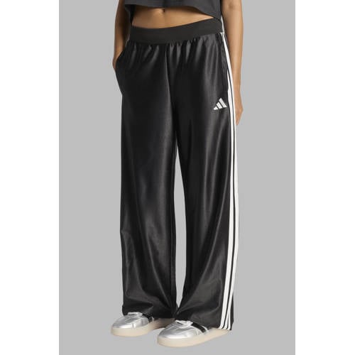adidas Sportswear sportbroek Glam zwart Meisjes Polyester Streep