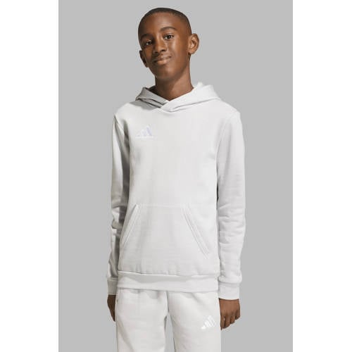 adidas Performance Junior sporthoodie Entrada26 grijs Sportsweater - maat 176 afbeelding