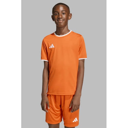 adidas Performance voetbalshirt Entrada26 oranje Sport t-shirt Jongens/Meisjes Polyester Ronde hals - maat 116 afbeelding