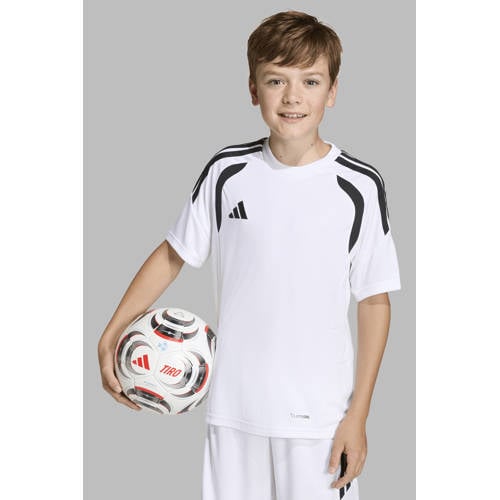adidas Performance junior voetbalshirt Tiro26 wit Sport t-shirt Jongens/Meisjes Polyester Ronde hals - maat 116 afbeelding