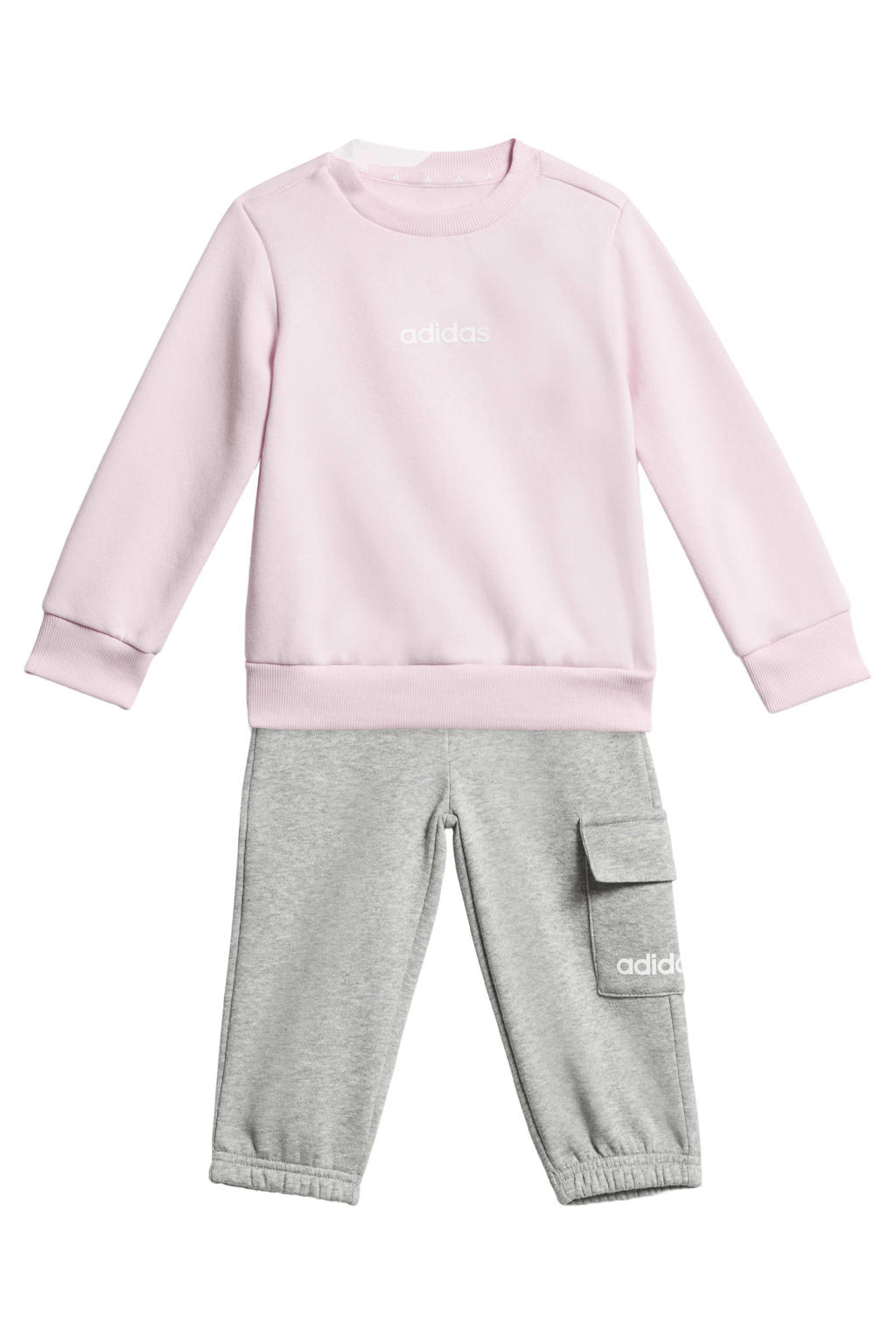 adidas Sportswear joggingpak lichtroze/grijs