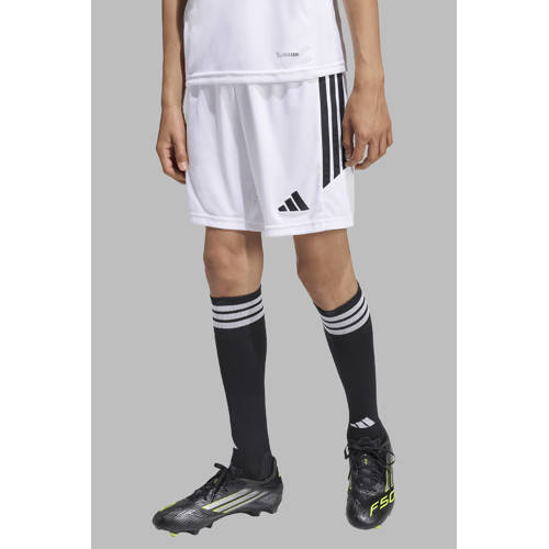 adidas Performance Junior voetbalshort Tiro26 wit Sportbroek Jongens/Meisjes Polyester - maat 116 afbeelding