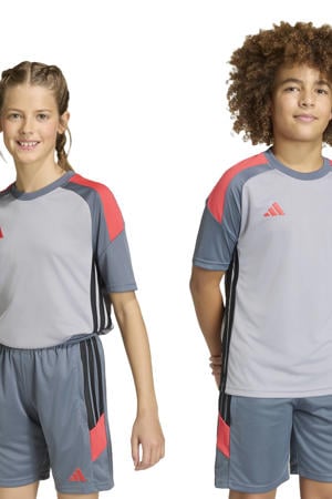 junior voetbalshirt Tiro grijs