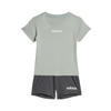 adidas Sportswear shirt + short mintgroen/grijs