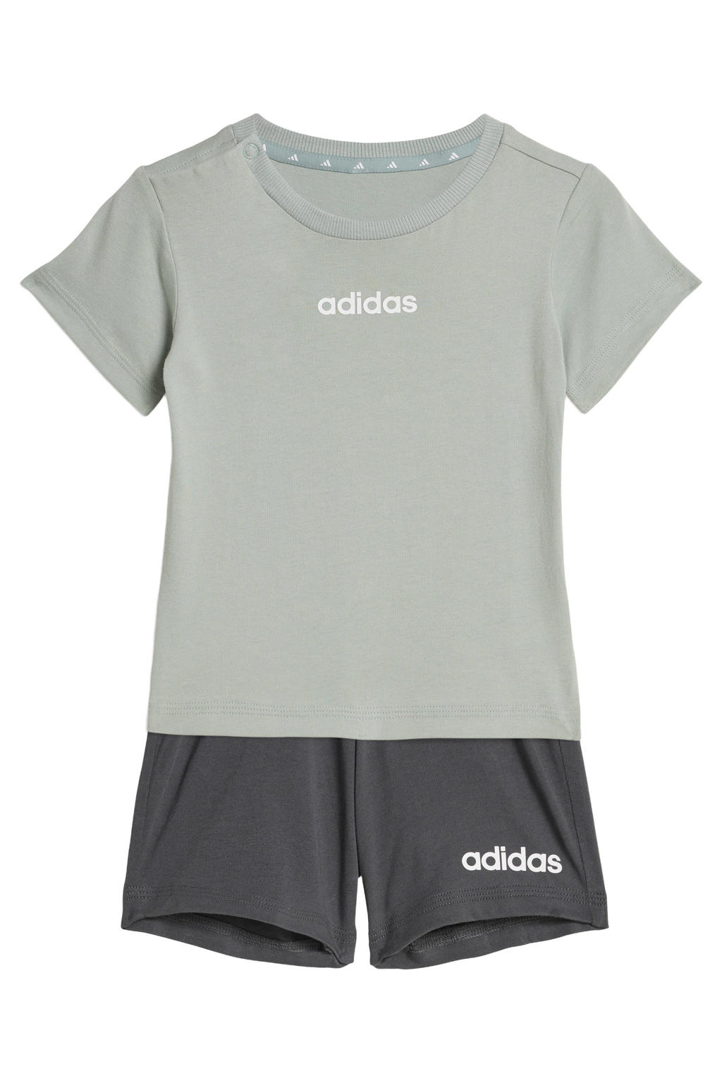 adidas Sportswear shirt + short mintgroen/grijs