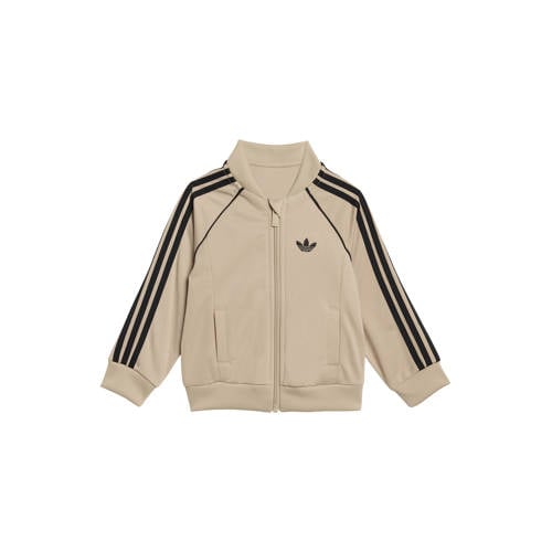 adidas Originals trainingspak Superstar zwart Joggingpak Beige Jongens/Meisjes Polyester Ronde hals